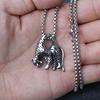 New European and American Hip Hop Jewelry Necklace Leopard Titanium Pendant Pendant ,A Gift for My Boyfriend