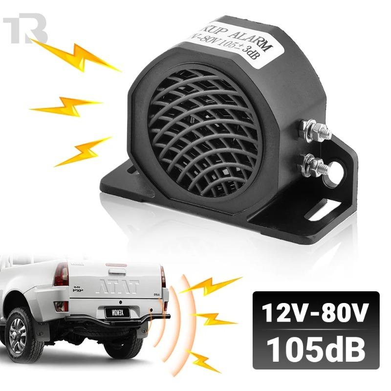 12V/48V Truck Back-up Alarm 105dB Car Reverse Horn BIBI Buzzer Warning Alarm Siren Waterproof Industrial Heavy-Duty Backup