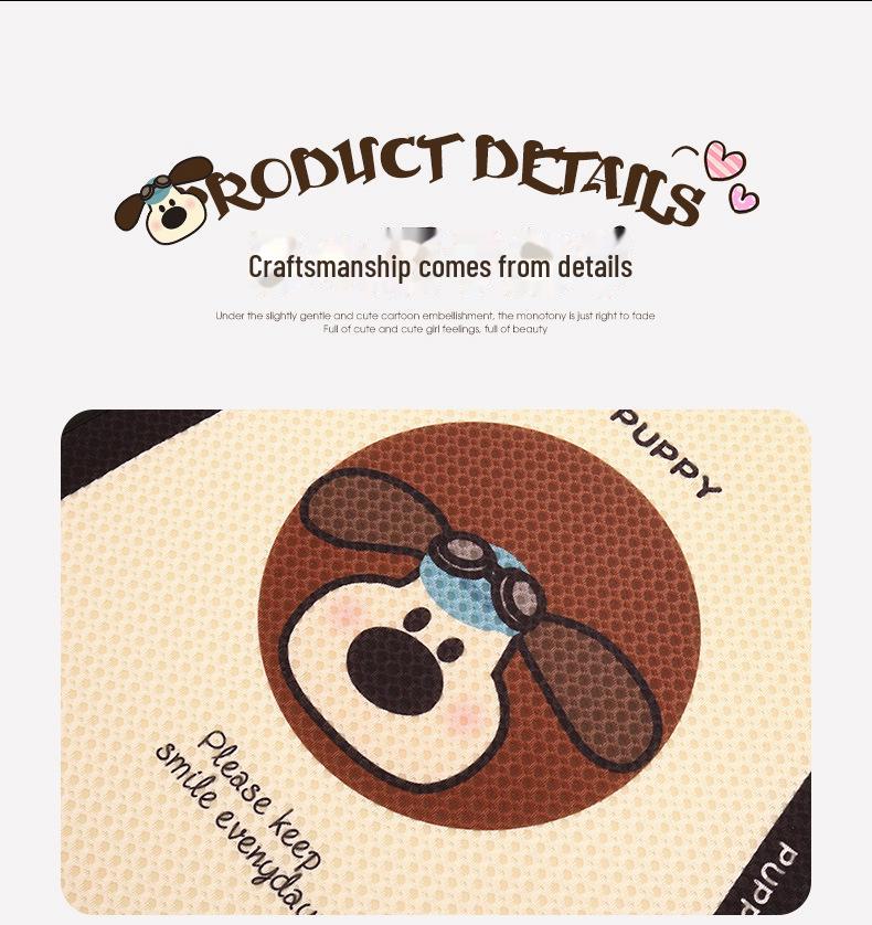 Cute Cartoon Pilot Dog Car Seat Cushion for Ladies - Breathable and Suitable for Geely Binrui, Dihao, and Binyue, All Seasons