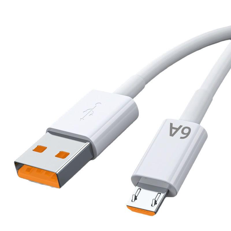 6A Fast Charging Micro USB Cable for Xiaomi, Vivo, Oppo, Huawei, Samsung