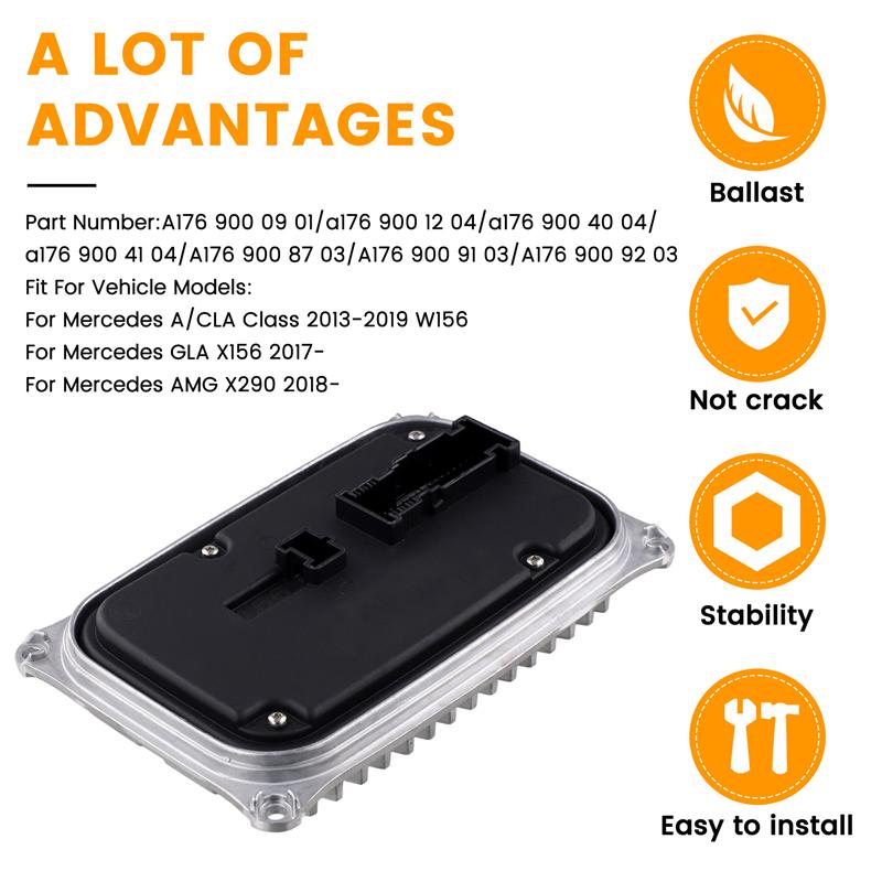 A1769004104 Ballast Control Unit Module LED Headlight Driver Ballast For Mercedes W156 X290 GLA Class