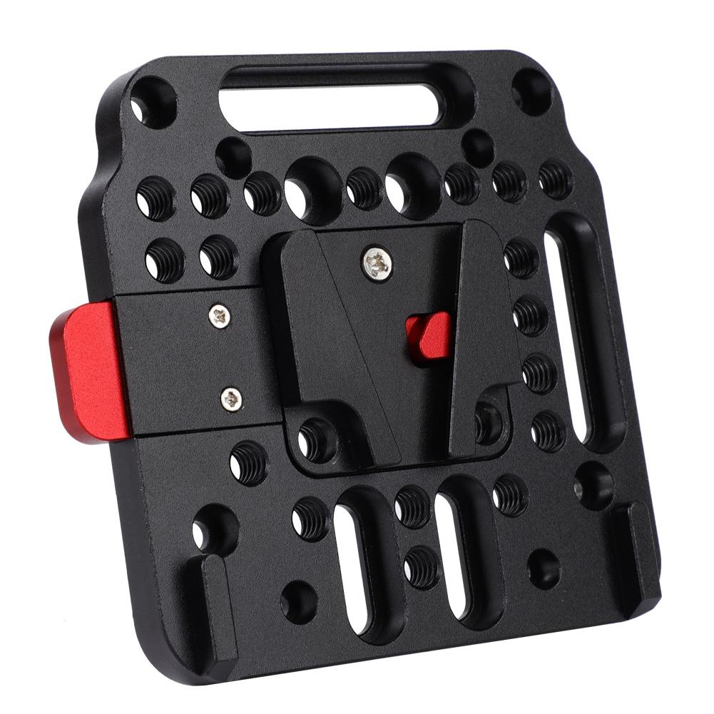 V Lock Assembly Quick Release External Battery Plate Camera Accessory