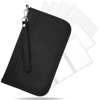 Household Management Pouch Savings Passport Case Gift Large Capacity Polyester Clear Zip Cases 2 Clear Card [FeasibleSite] [Develop Skills] (4 +