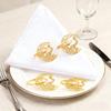 1-8PCS Ramadan Kareem Napkin Rings, Gold Bismillah Napkin Holders for Eid Mubarak, Ramadan Party Table Supplies and Home Decor