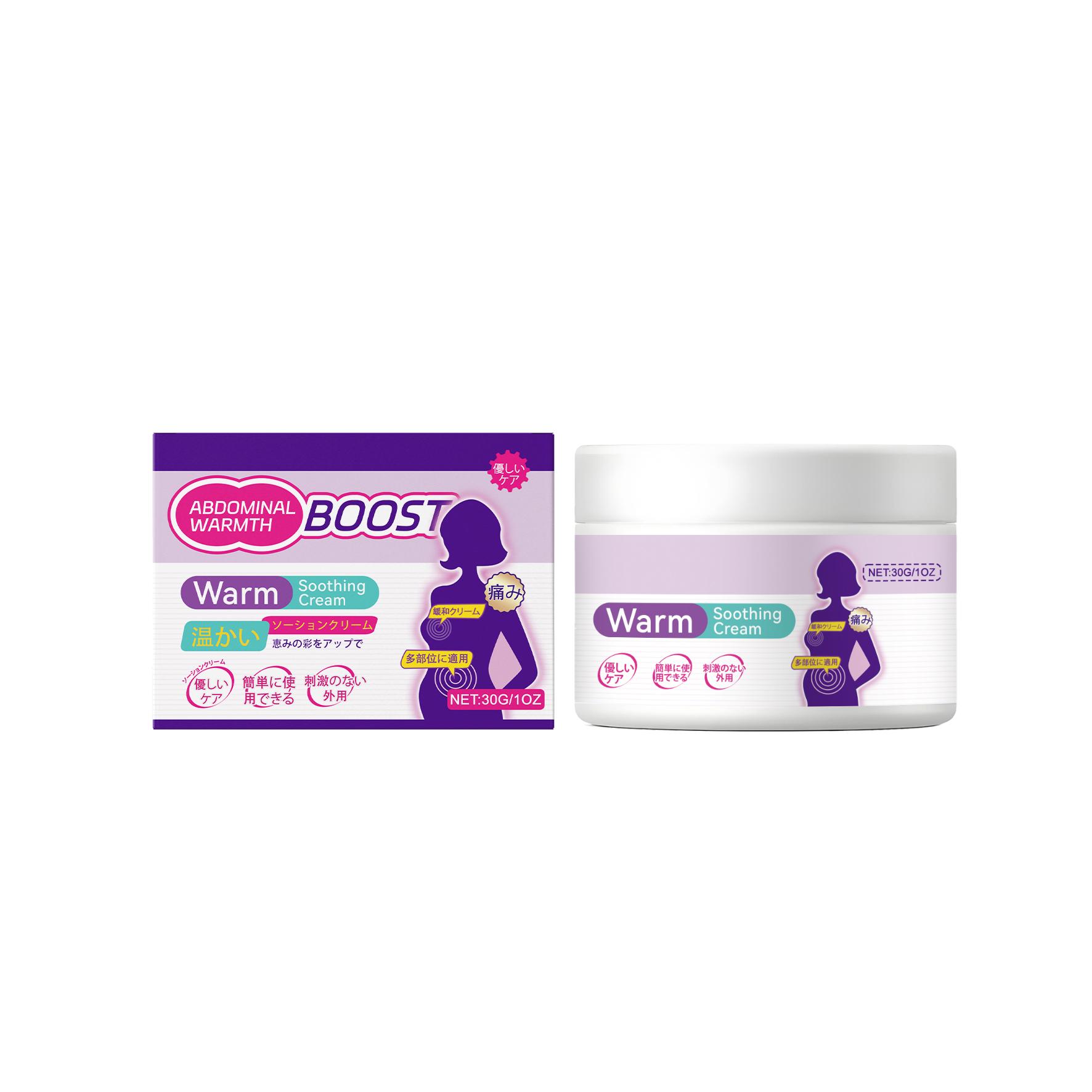 

AMZ Abdominal Warm Care Cream - Gentle Moisturizing, Relieves Menstrual Discomfort, Soothes Abdominal Skin, 100g