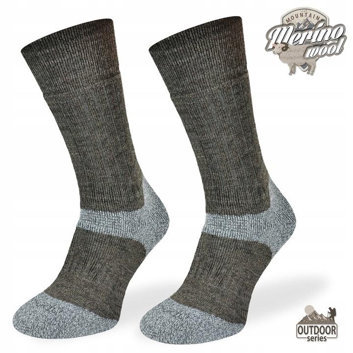 Grube Zimowe Skarpety Trekingowe Tre9 - 80% Merino