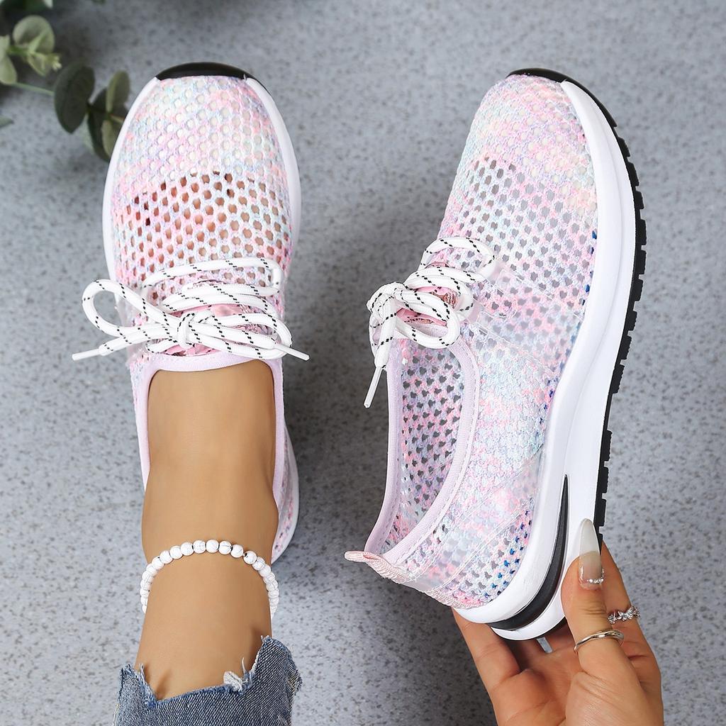 Fashion 2025 Hot Breathable and Lightweight Sports Shoes for Women with Thick Soft Soles, Trendy Coconut Shoes