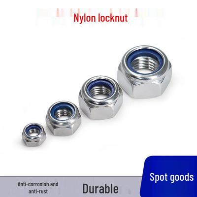 1/4" Imperial Edelstahl Gezahnte Flansch-Sicherungsmutter mit Sechskant-Flügelkappe (K-Typ)