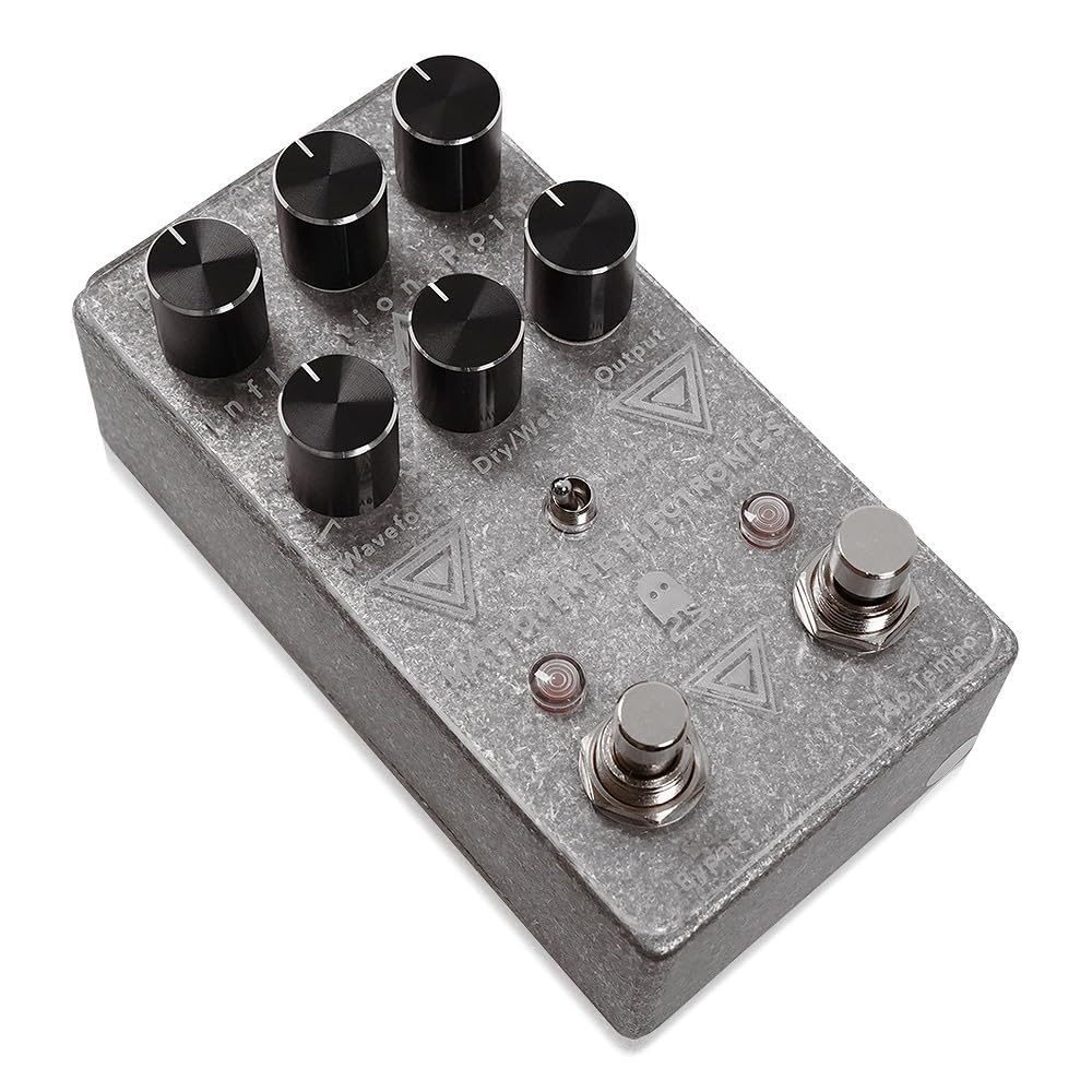 Mattoverse Electronics Inflection Point Clear Acrylic Vibrato Guitar Effects Pedal Face/Tremolo