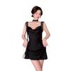 Sexy pajamas women Ice Ribbon chest pad Ruth with the same new mesh suspender nightgown nightgown outside