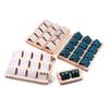 Solid Wood Counter Props Jewelries Rack Ear Jewelry Display Rack Various Types of Jewelry Decoration Racks Velvet Earring Holder
