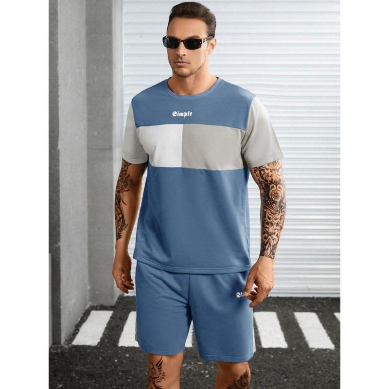 New Summer Vacation Leisure Daily 3D Men's Sports Wear Large Round Neck Short Sleeved T-shirt Shorts Set Casual Street Clothing