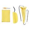 4Pcs Sax Mouthpiece Brush Kit Lightweight Portable Reliable Wiping Cloth Saxophone Cleaning Set for Sax Yellow