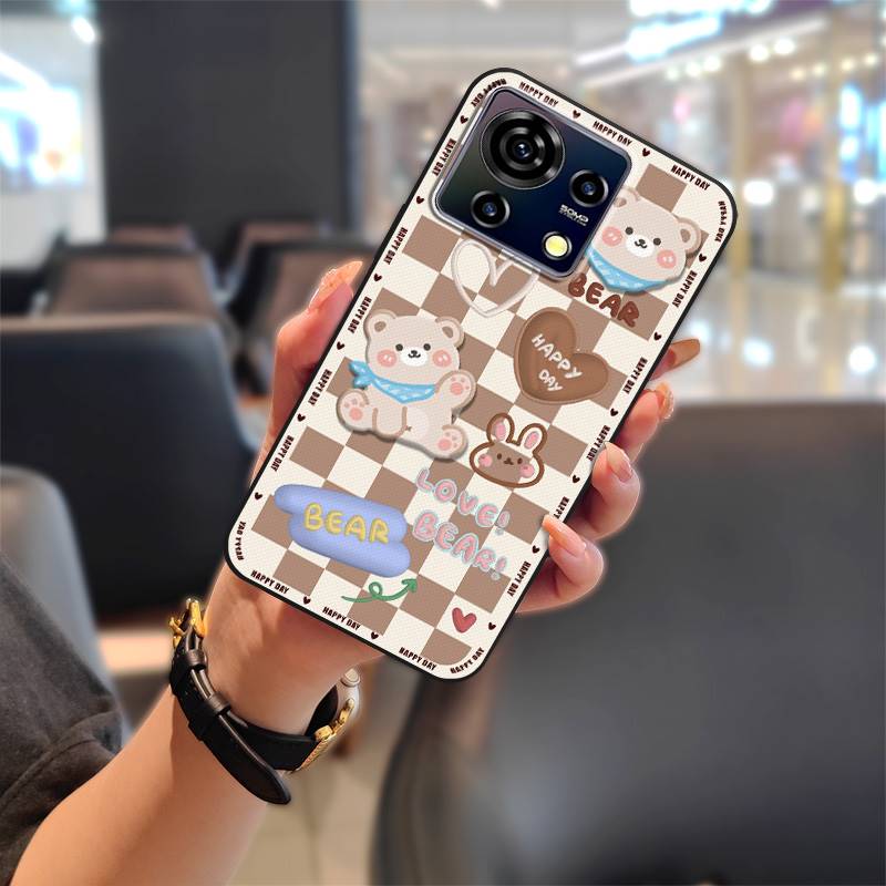 Vanntett Motedesign Telefondeksel For ZTE Blade V50 Vita Beskyttende Smussavvisende Bakside Tegneserie Mykt deksel TPU