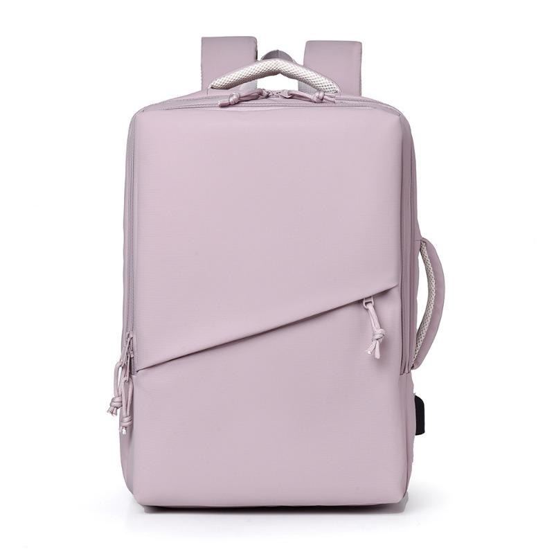 

Деловой мужской рюкзак Легкая сумка для компьютера Большой вместимости Дорожный многофункциональный Женский рюкзак Рюкзак Модная сумка для поездок розовый