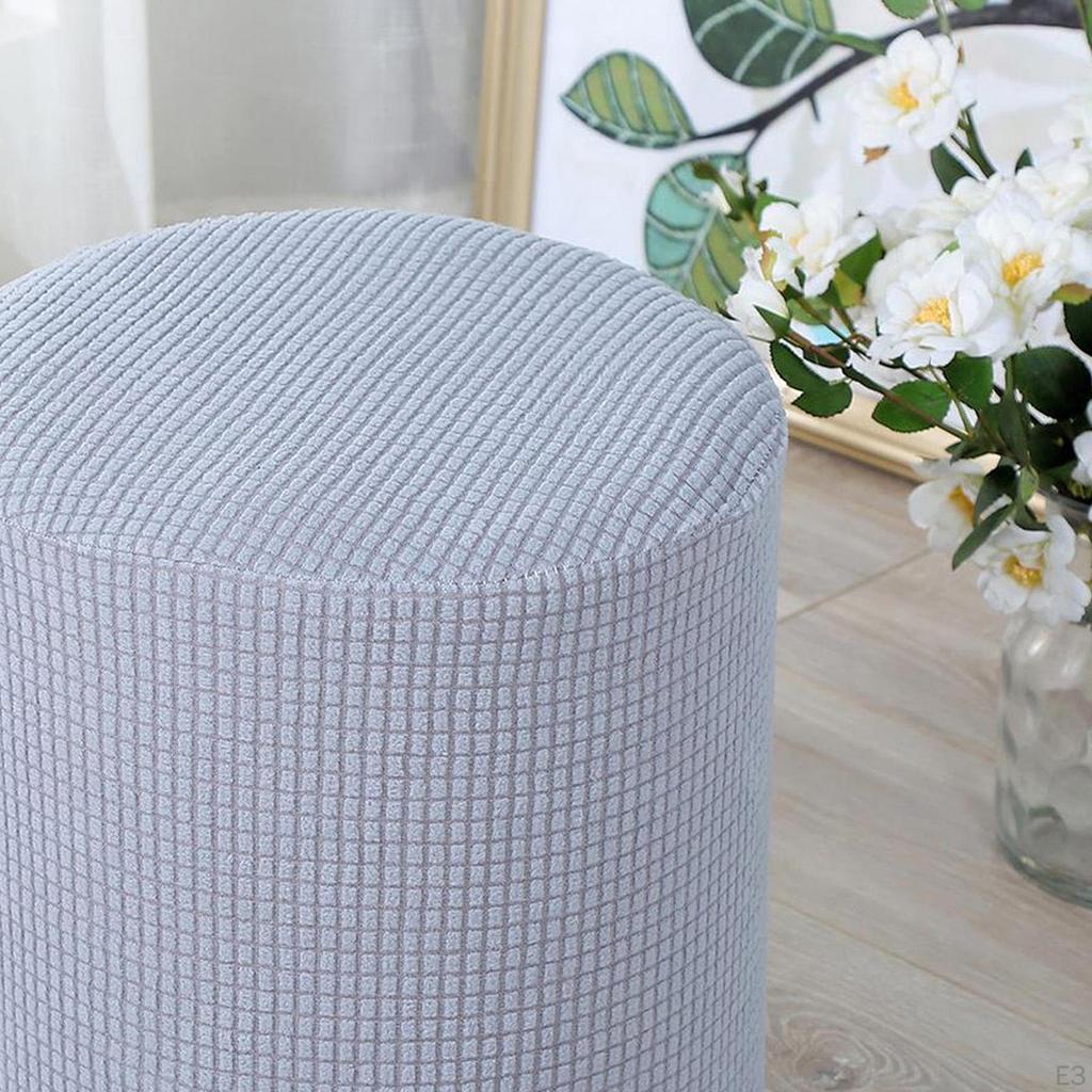 Ottoman Slipcover with Elastic Bottom Washable
