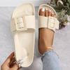 Fashion Summer Women Slippers Lightweight Buckle Thick Sole Slip-On Platform Sandals ladys Soft EVA Outdoor Beach Shoes