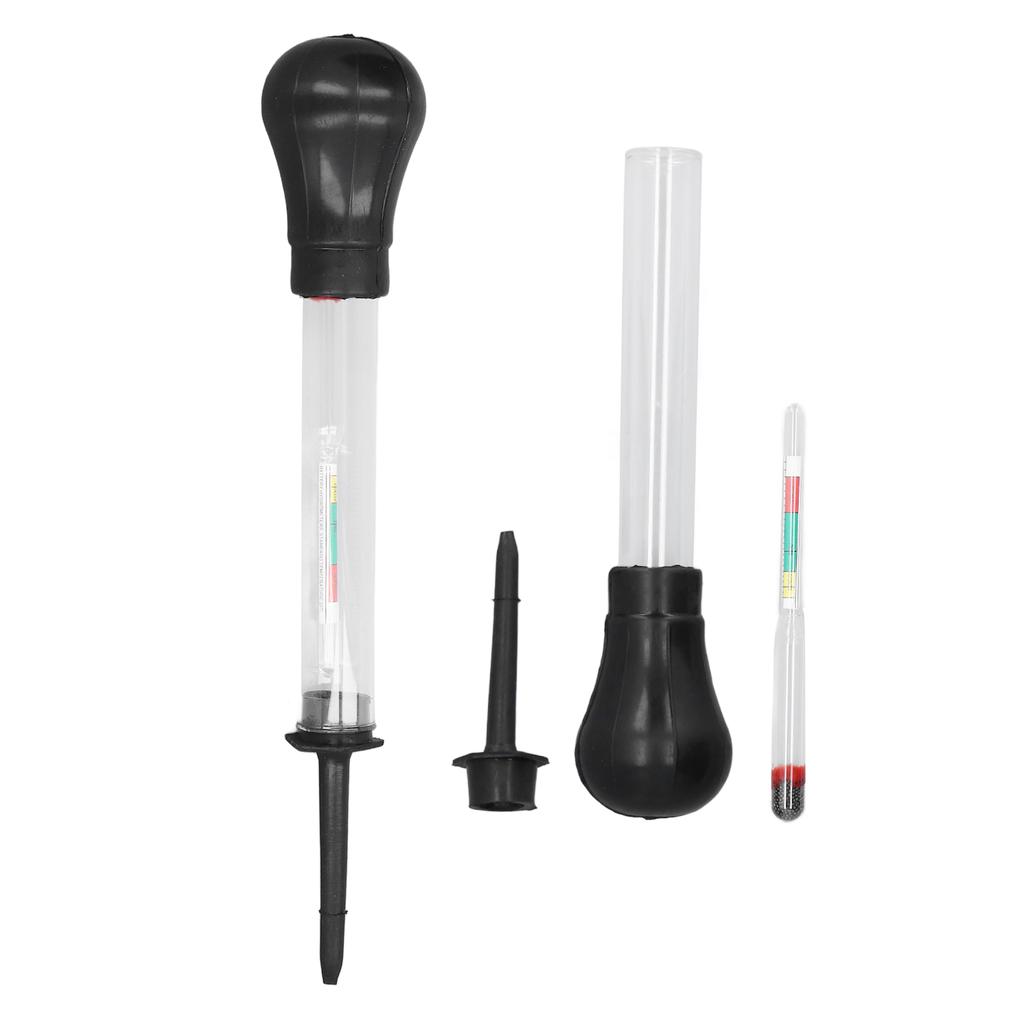 2Pcs Hydrometer Electro Hydraulic Meter Gauge 1.100‑1.300 Measuring Tool Set Kit