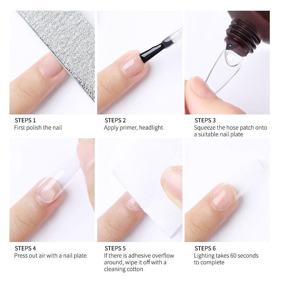 Professional Salon-Grade Nail Extension Glue Nail Art Solid Glue Adhesive In Tube for Press-On Nails Acrylic & Tips