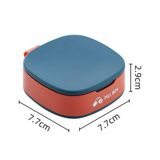Portable Seven-Day Pill Organizer with Lid