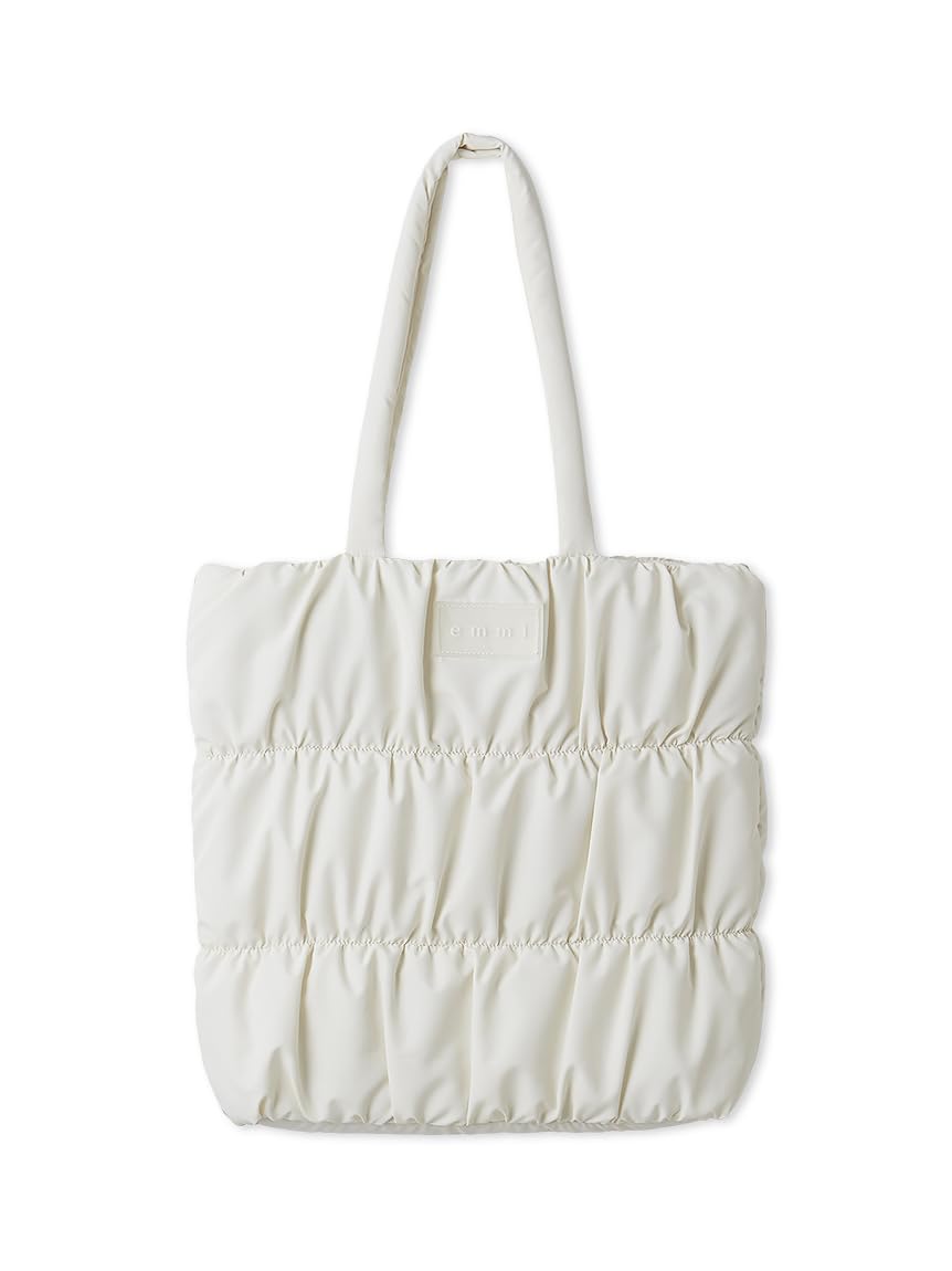 eco Logo Padded Tote Bag 13WGB262323 OWHT F [Emi] Women s