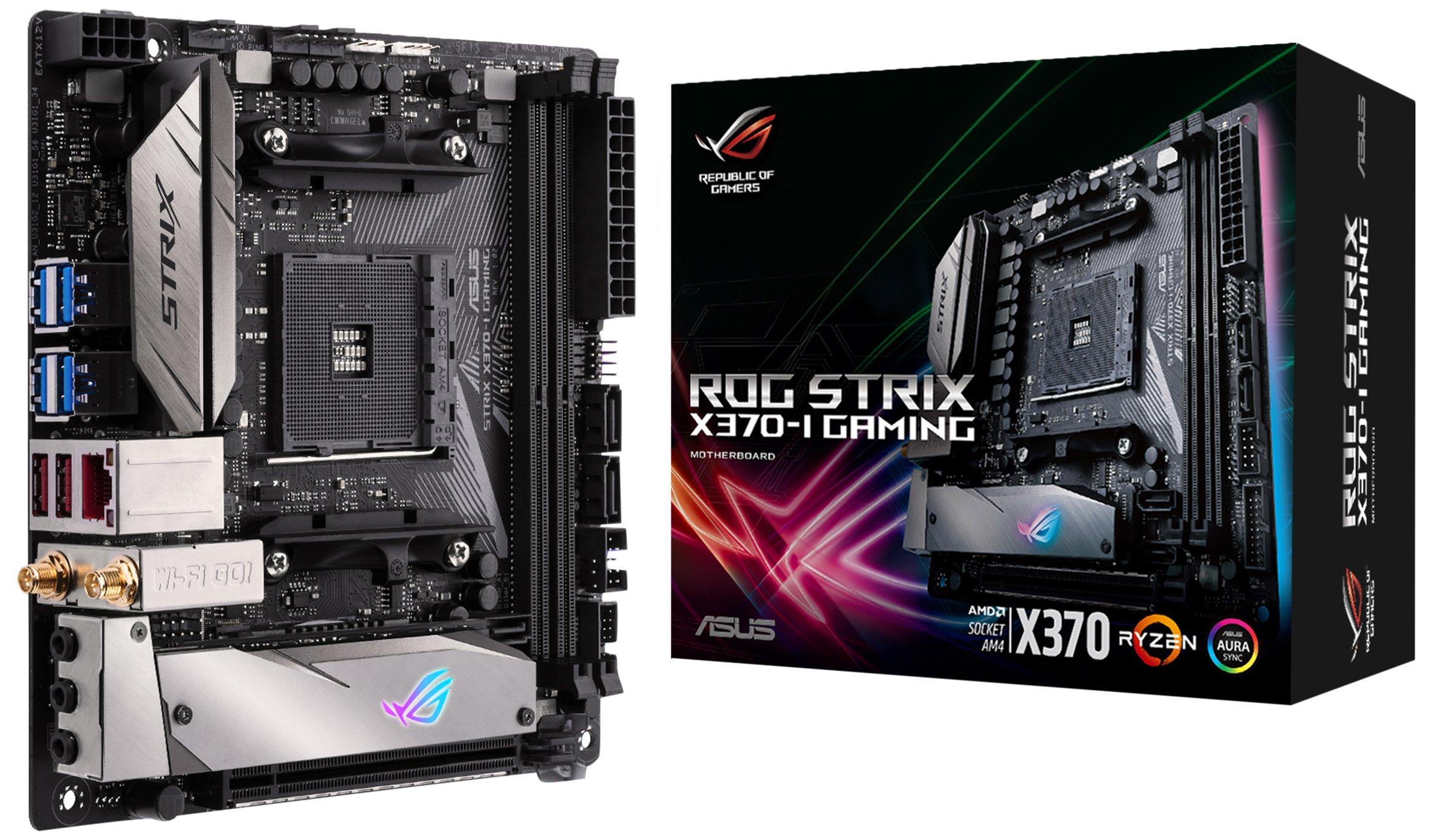 

Материнська плата з ASUS AMD X370 Сумісна з роз ємом AMD AM4 ROG STRIX GAMING X370-I [Mini ITX]