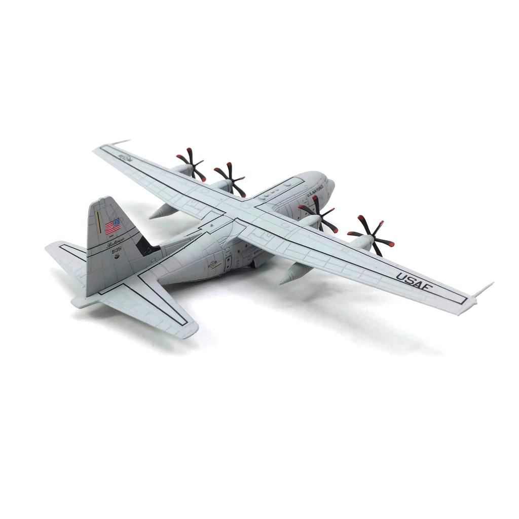 Alloy USAF Hercules Transport Aircraft Model Aircraft Model Simulation Aviation Science Exhibition Model Display Model 1200 C-130