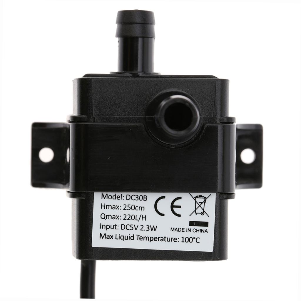 Decdeal Ultratyst Mini USB DC5V 2,3W Mikro Borstlös Vattenoljepump Vattentät Dränkbar Fontän Akvarium