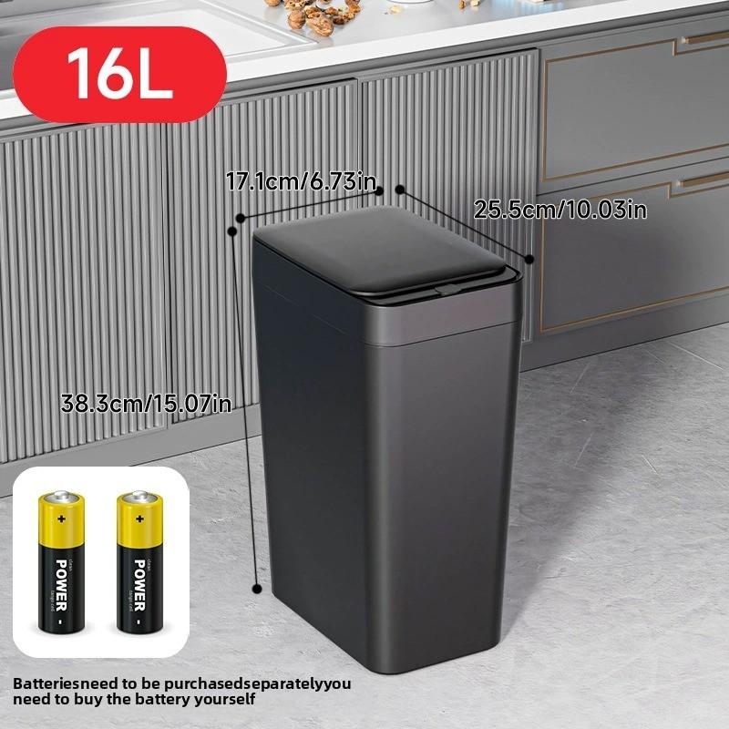 Cubo de basura inteligente automático con sensor para cocina baño y hogar gran capacidad