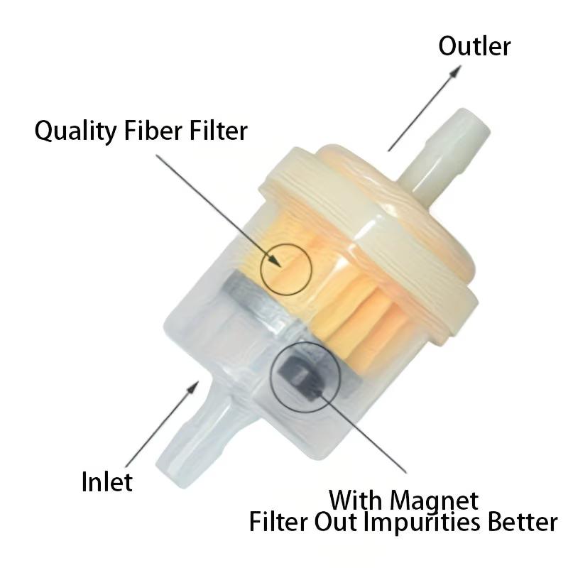 10pcs Universal Motorcycle Fuel Filter Motorcycle Engine Inline Carb Gasoline Fuel Gas Filter Motorbike Motor Oil Filters
