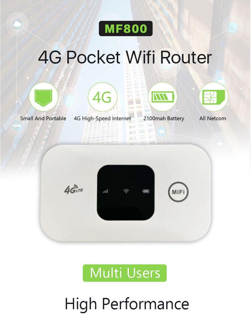 MF8004G Portable LTE Car MIFI WiFi Router