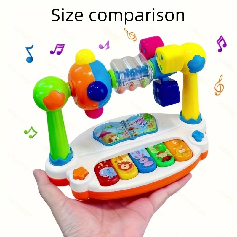 1set Mini Cute Interactive Music Piano Keyboard Toy, Rhythm Toy, Spatial Thinking Song Game Baby Sensory Toy,Ideal Gift for Kids on Christmas Birthday