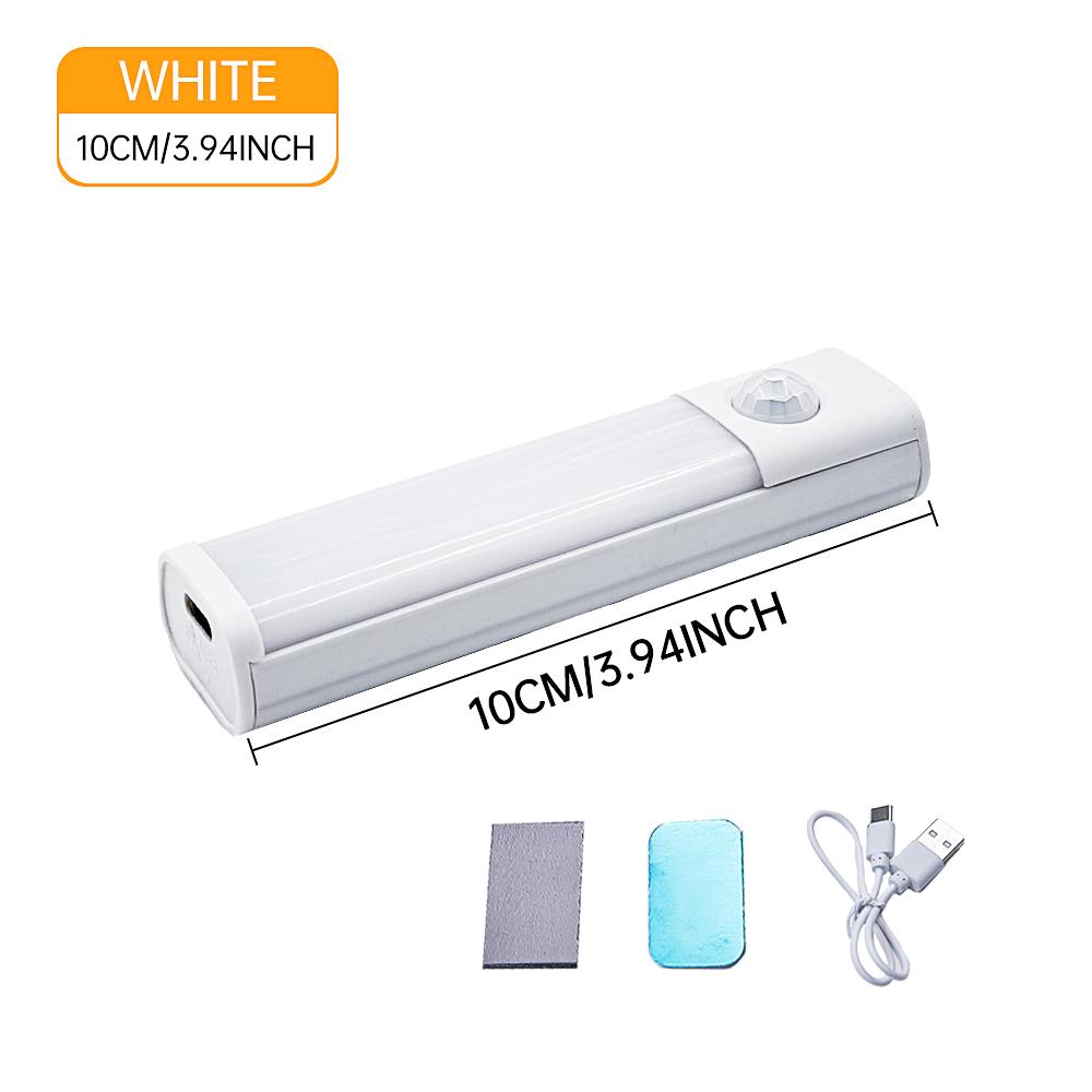 

Светодиодный датчик движения беспроводной светодиодный ночник тип C перезаряжаемый светильник шкаф для одежды лампа подсветка лестницы для кухни White Light