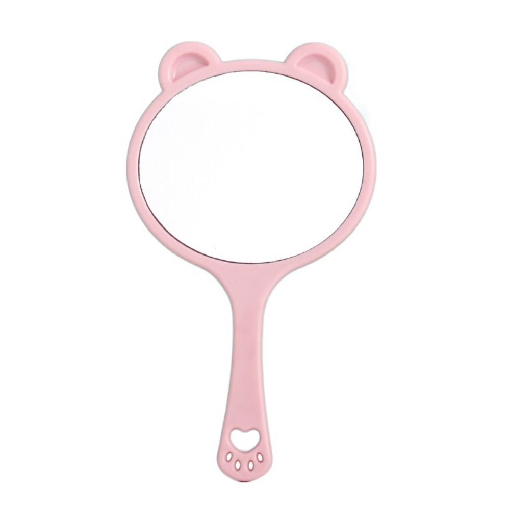 Cartoon Bärenkralle Spiegel Einzigartiger Kosmetikspiegel Tragbarer Bärenkopf Handspiegel Mädchen