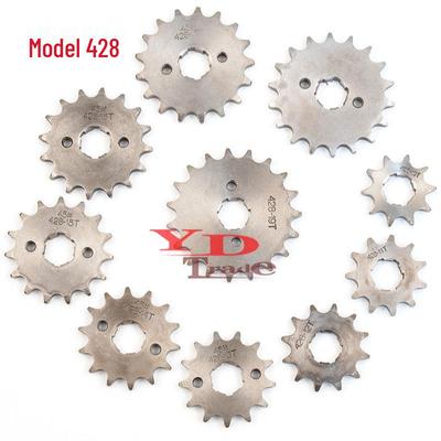 Engrenagens de Corrente de Roda Dentada 428 para Motocicletas Off-road, ATVs, Buggies de Duna e Karts (Volante 10-19T)