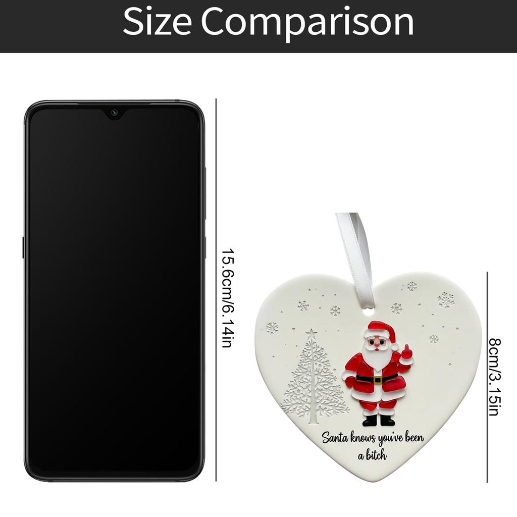 Fun Christmas Ornaments, Exquisite Old People Ornaments, Acrylic Ornaments 2D