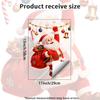 Cute Cartoon Santa Claus Toilet Cover Sticker for Bathroom and Shower Stall Decoration Sticker
