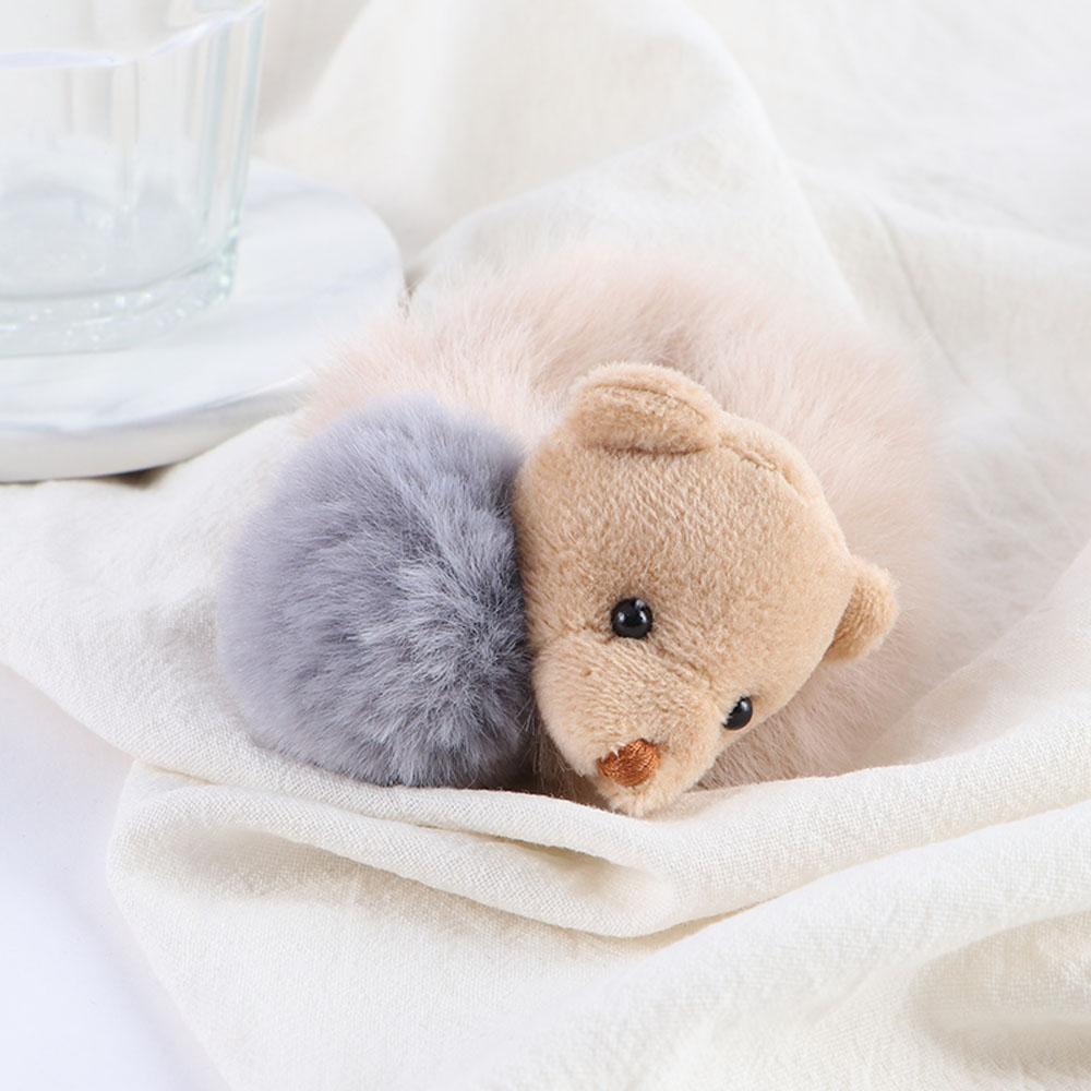 New Hair Tie Plush Bear Lovely Cute Elastic Rubber Bands Hair Rope Hair Accessories Ponytail Holder