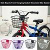 Metal Bicycle Front Basket Easy To Install Bike Front Basket  Children's Folding Bike Accessories