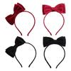 For Girls Non-slip Sweet Decoration Children Hair Band Velvet Bow Hair Band Princess Hair Hoop