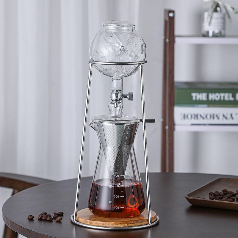 

Cold Brew Coffee Maker System with Pressure Extraction for Iced Drip & Hot Coffee All-in-One Home Brewing Kit for Coffee & Tea