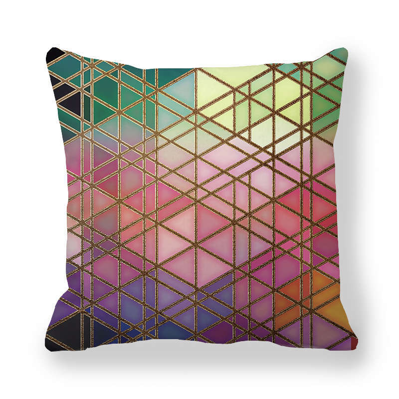 Home Decor Marble Pattern Digital Print Throw Pillow Covers Pattern Cushion Cover Suitable for Sofa Bedroom Car Pillow Cover