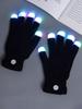 7 Colors Light Show LED Gloves Rave Light Finger Lighting Flashing Glow Mittens Christmas Gift Halloween Party Favors