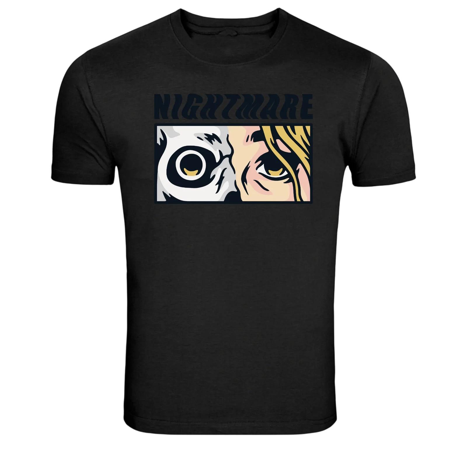 Nightmare Skull Face Horror Pop Art Graphic T-Shirt 3XL