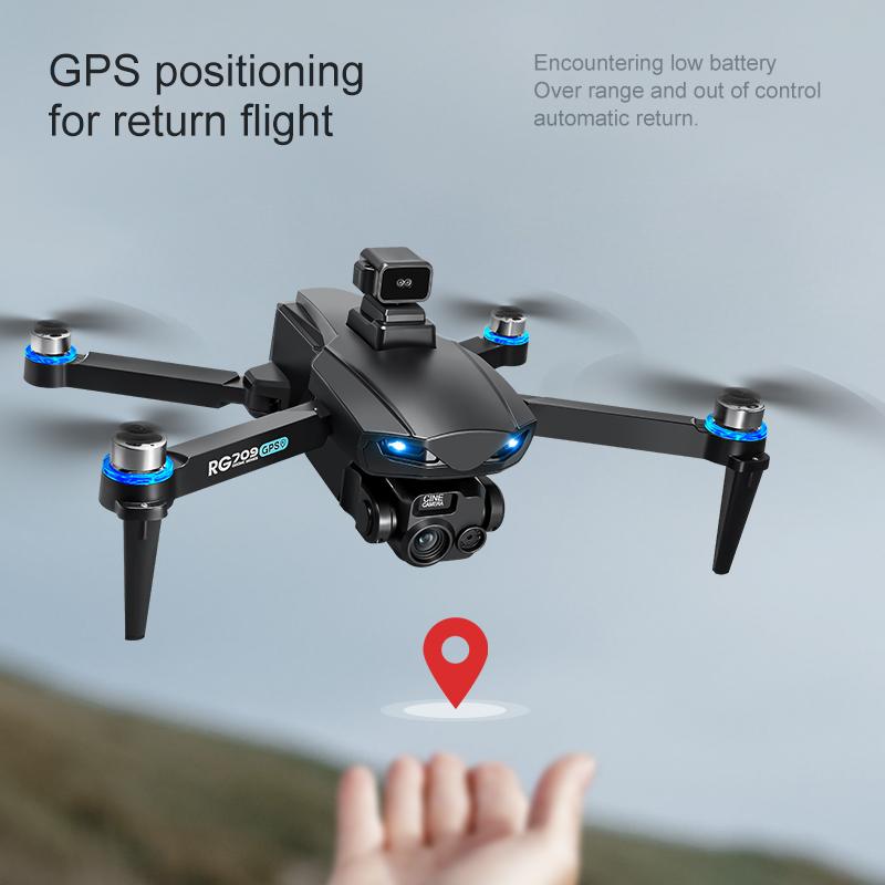 New RG709 GPS Drone 8K Camera 5G Professional Foldable Quadcopter Drone 4.5 Inch With Screen Optical Flow Positioning Toy Gifts