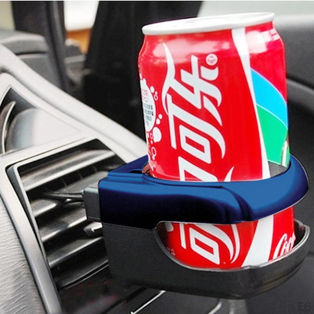 Car Air Vent Outlet Cup Holder Beverage Stand Mount Clipon Black