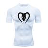 Men's Sports Training Fitness Moisture-Wicking Compression Workout Gym Fashion Tee Quick Dry Short Sleeve T-Shirt Fitness Sweatshirt Top