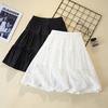 Plus Size Women's Summer Short Pleated Skirt High-Waisted A-Line Tiered Casual Design-forward Slimming All-match Versatile Skirt