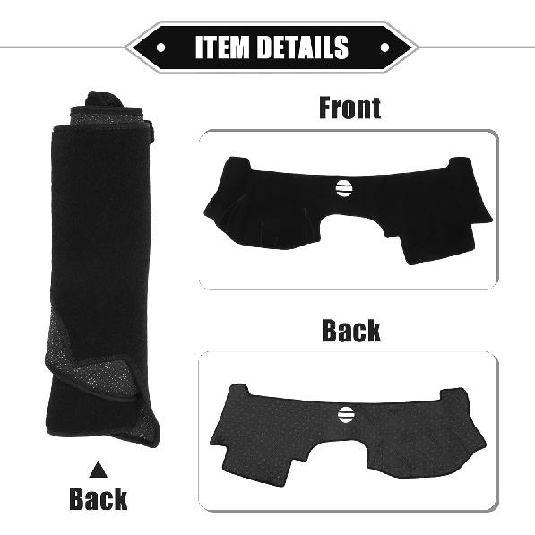 

Чехол на приборную панель, совместимый с Cadillac CTS 2004-2009, Нескользящий полиэстеровый черный коврик для приборной панели, Защитный чехол для приборной панели