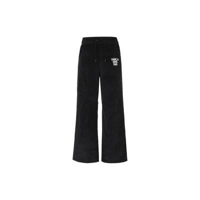 Loose Straight-Leg Casual Pants Women Bottoms Black HF0356-010